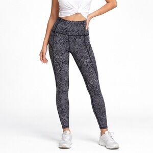 Lululemon Black and White Printed Leggings - size 4